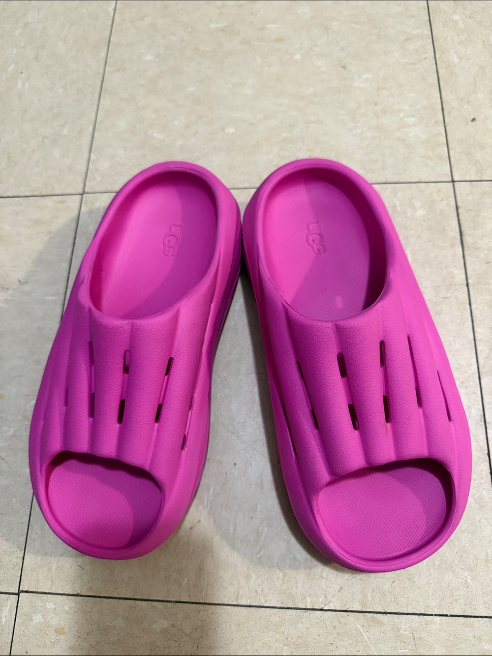 UGG Pink Slip-On Foam Clog